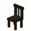 Dark Oak Striped Chair