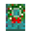 Warped Door with Lit Wreath