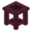 Stripped Crimson End Table