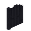 Panelled Metal Fence Gate