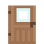 Jungle Barn Glassed Door