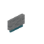 White Blue Bioshroom Small Seat Back