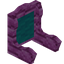 Cyan Pink Bioshroom Fancy Seat Back