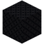 Cross Haired Black Wool