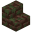 Mossy Dacite Brick Stairs