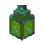 Lime Oxidized Copper Lantern