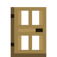 Gated Oak Door