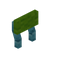 Lime Blue Bioshroom Raised Seat Back
