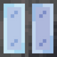 Vertical Stiped Light Blue Stained Glass Pane