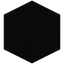 Smooth Black Plastic Construction Brick™