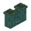 Prismarine Grass Topped Wall