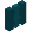 Cyan Picket Fence