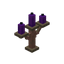 Exposed Purple Copper Candelabra