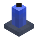 Blue Candle with Iron Socket