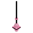 Long Crystal Chandelier Pink