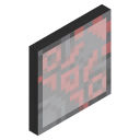 Black Patterned Glass Pane