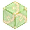 Vidro estampado verde-limão