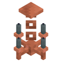 Gray Copper Chandelier