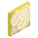 Yellow Patterned Glass Pane